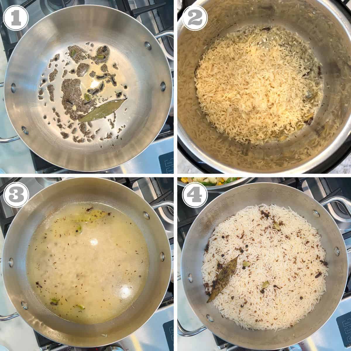 How to cook rice for pulao 