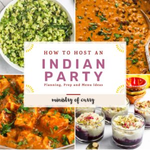 How to host an Indian party Collage