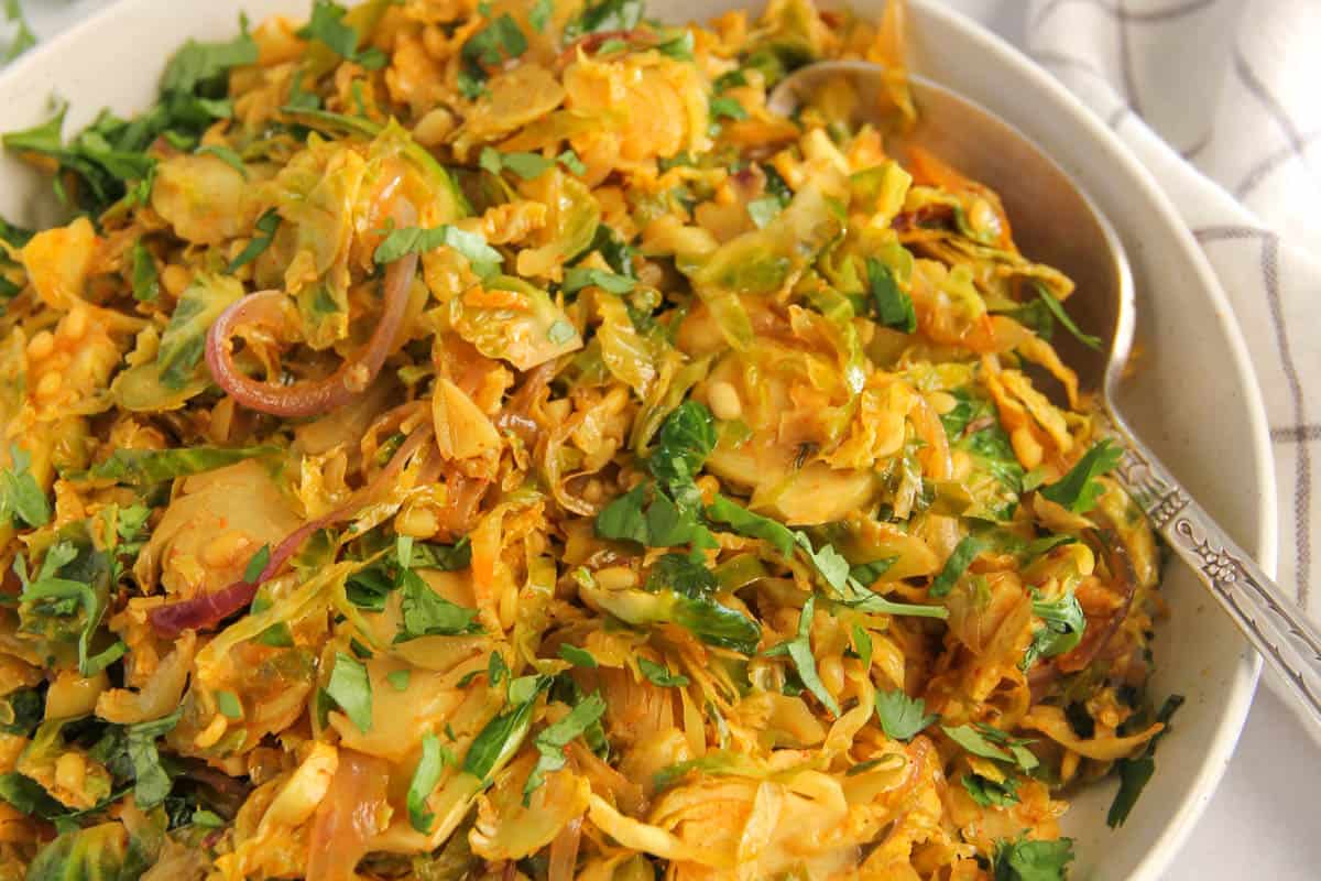 Indian spiced brussels sprouts sabzi ministry of curry