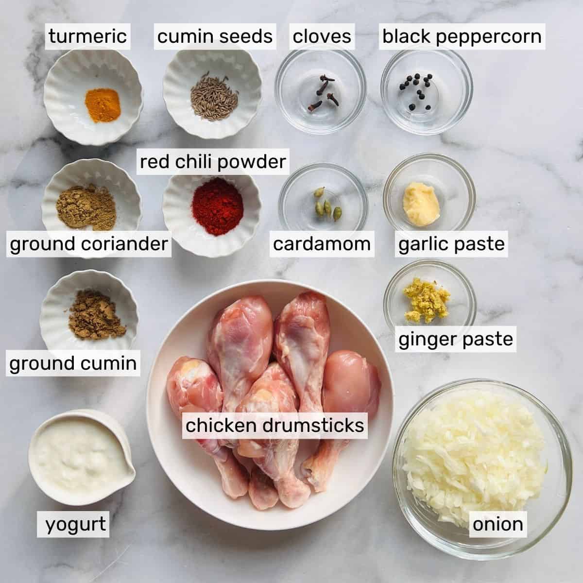 ingredients for chicken korma 