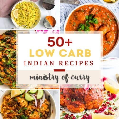 low carb indian recipes photo collage