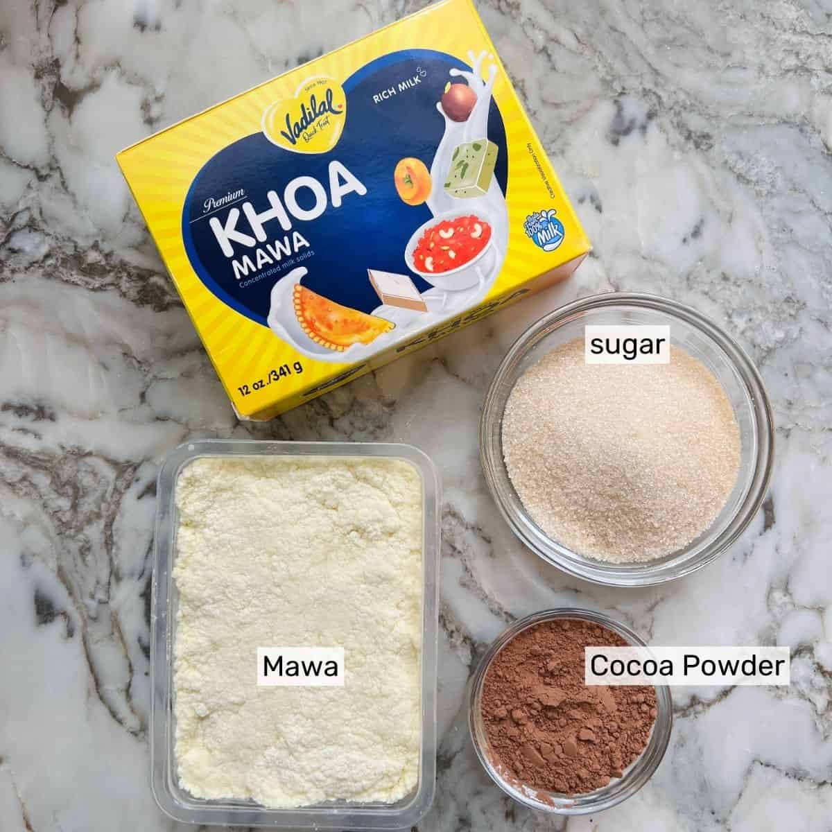 ingredients for chocolate modak 