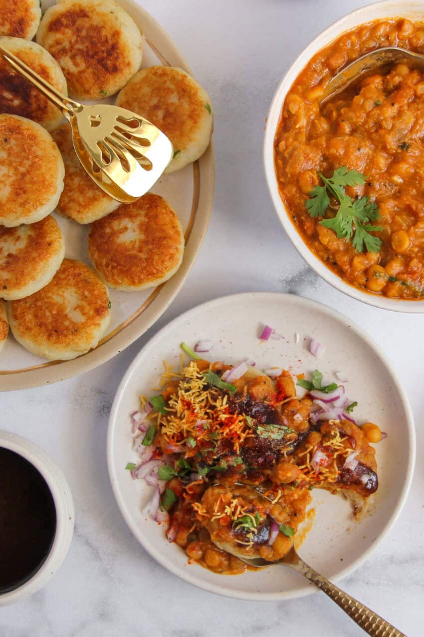 Ragda Patties | Popular Indian Street Food - Ministry of Curry