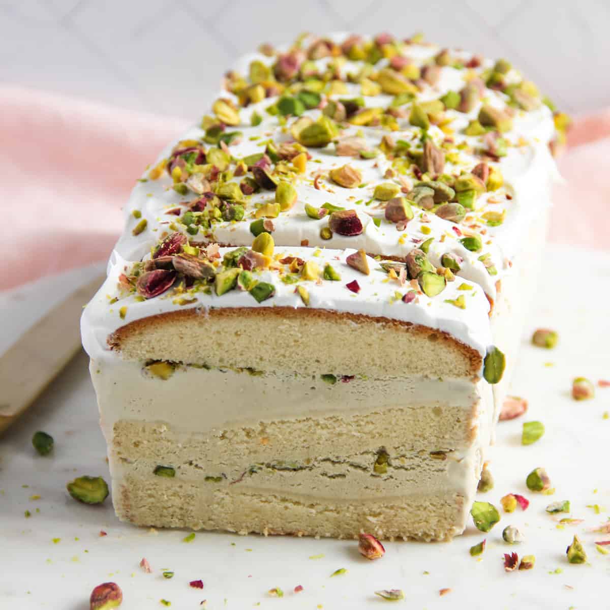 Pistachio Ice Cream Cake
