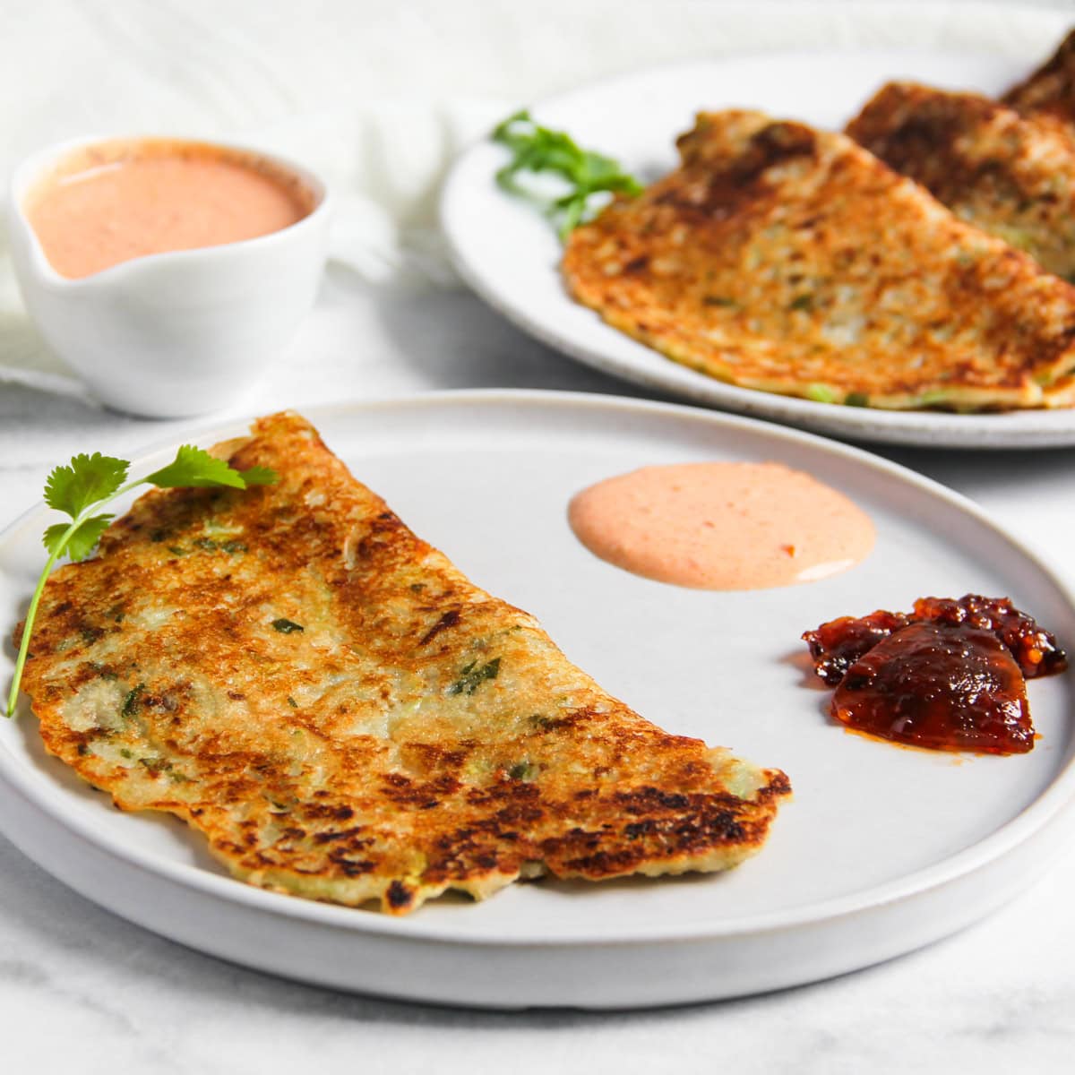 Dudhi Dhirde {Savory Bottle Gourd Pancake}