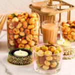 makhana chivda in glass jars