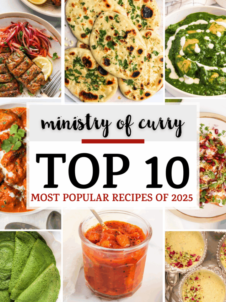 photo collage of top 10 recipes of 2025