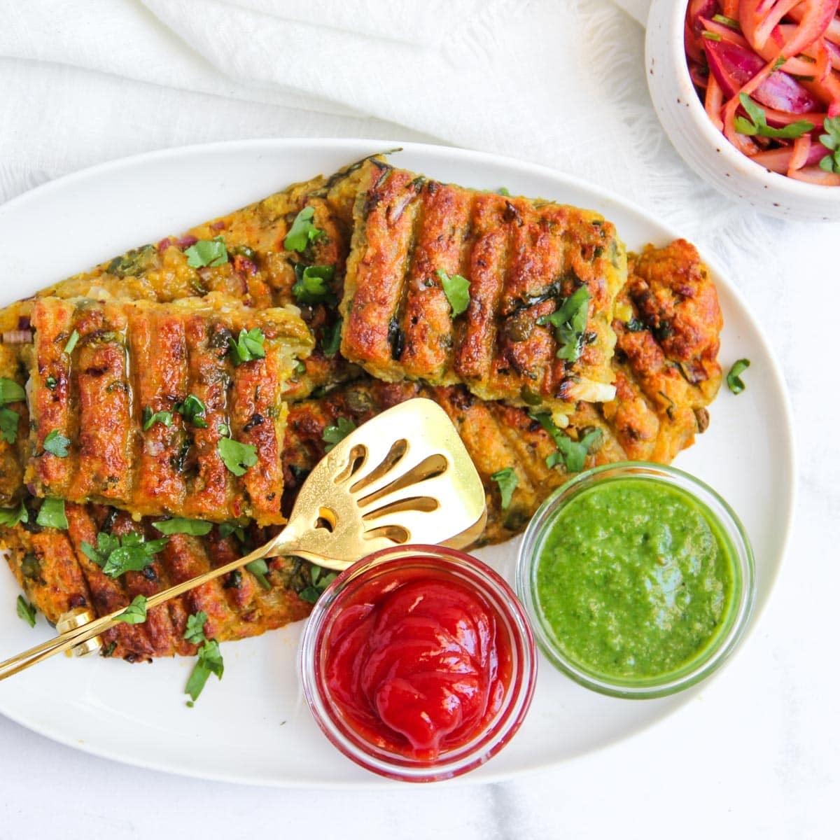 Vegetarian Sheet Pan Kebabs (with paneer)